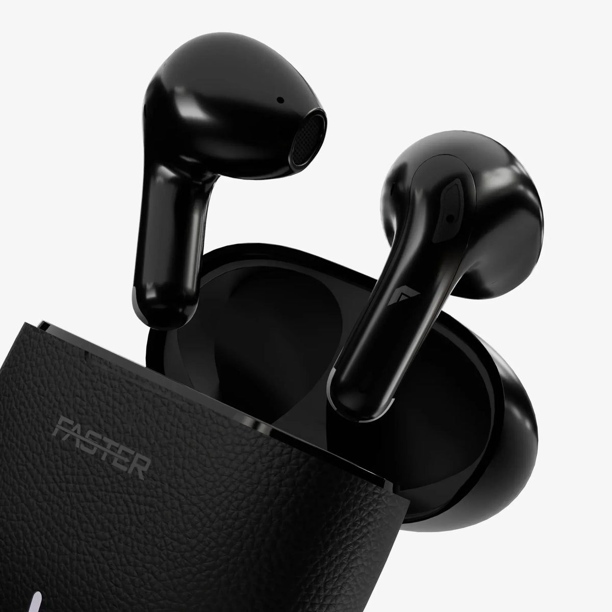 Earbuds in Black FASTER  Premium in-ear audio experience