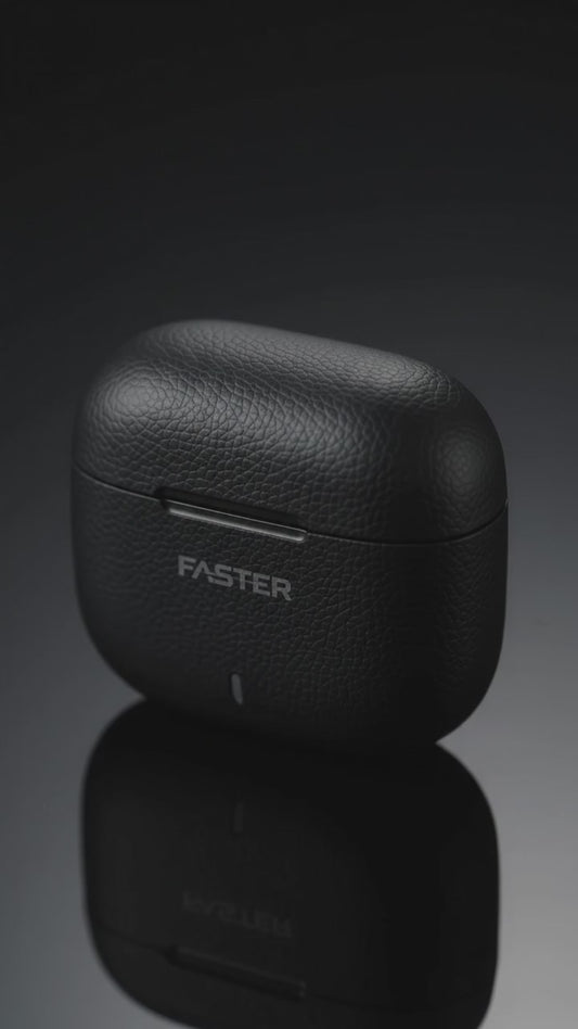 Earbuds in Black FASTER  Premium in-ear audio experience